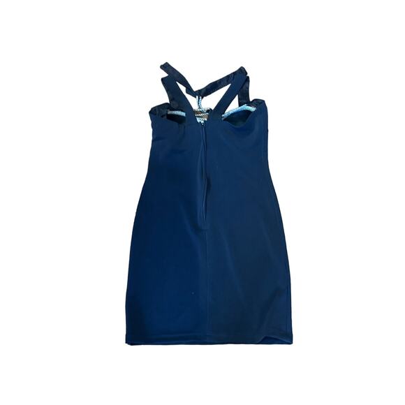 RARE VINTAGE 80s DESIGN CHAMP SPORTSWEAR PARIS NY Black & Silver Dress Large EUC - Picture 14 of 16